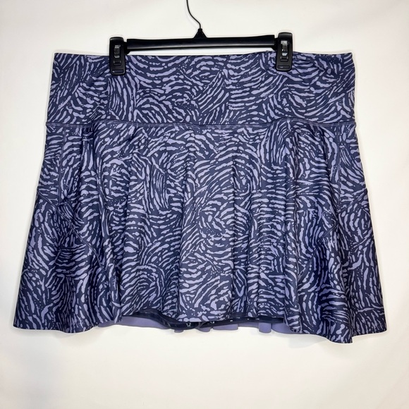 Athleta Ace Printed Tennis Skort in Fiji Medieval Violet Purple Size 2X - Picture 3 of 12